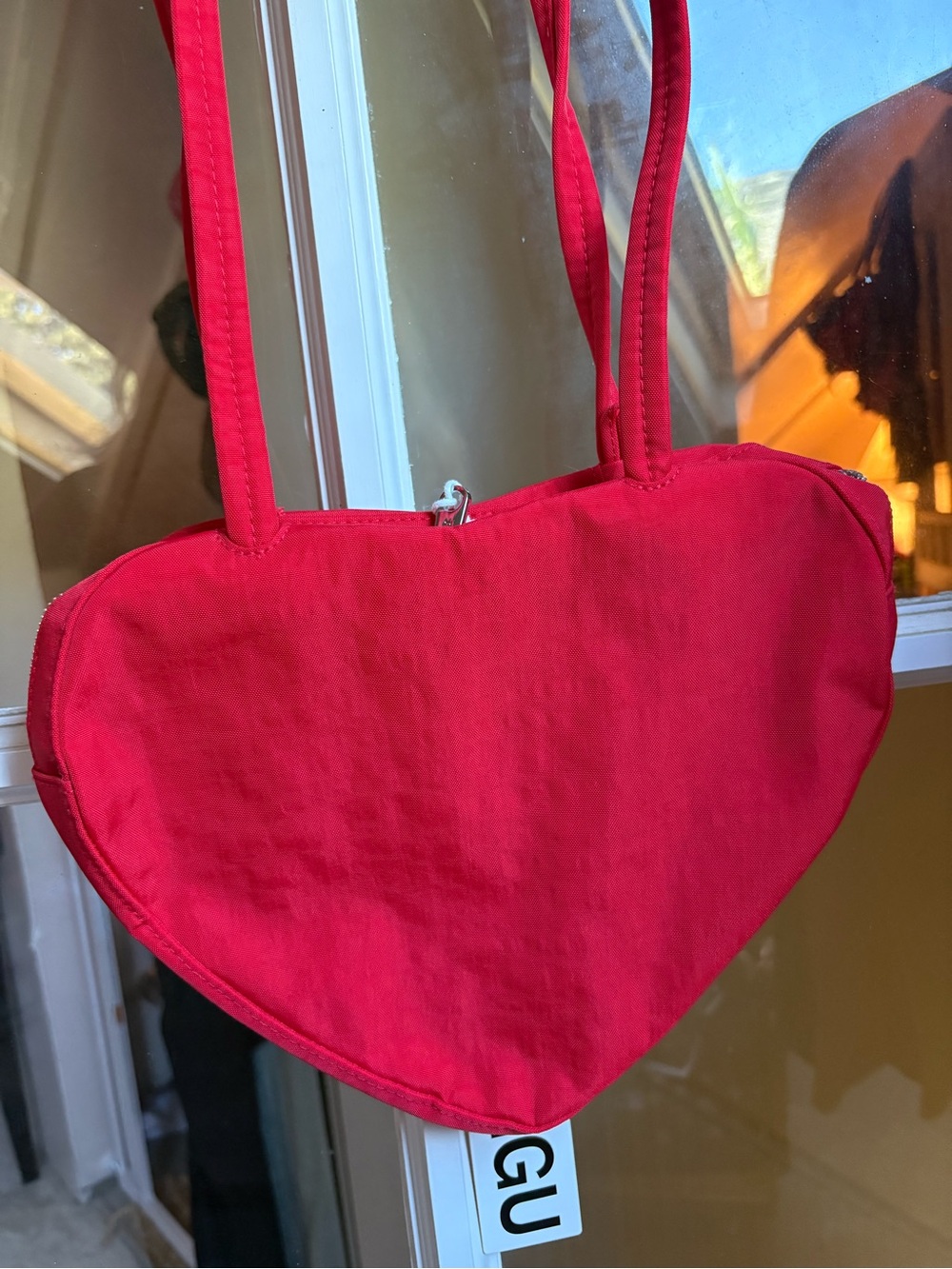 BAGGU Red Heart-Shaped Shoulder Bag